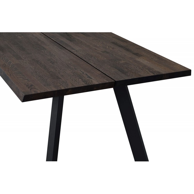 RO Fred Dining Table 170x95 Dark Brown/Black